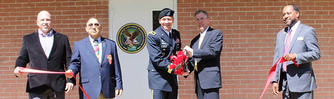 Center for military life ribbon cutting